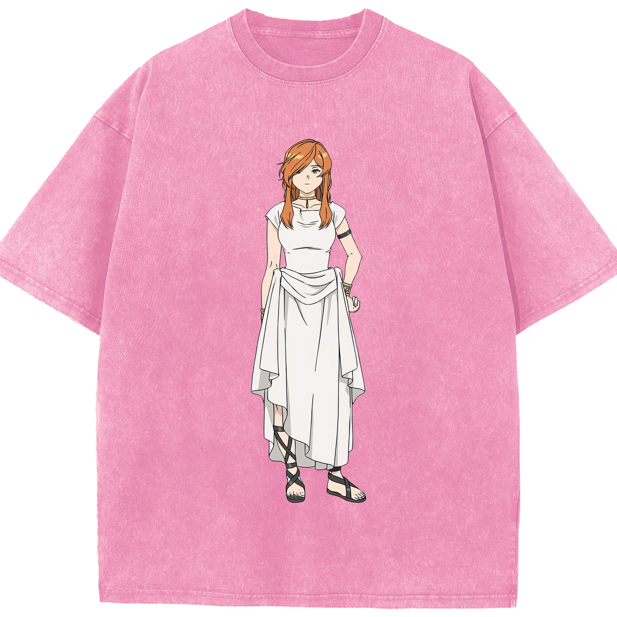 （画像用） 葬送のフリーレン Frieren 綿100% ヴィンテージ風 半袖Tシャツ（フロントプリント）